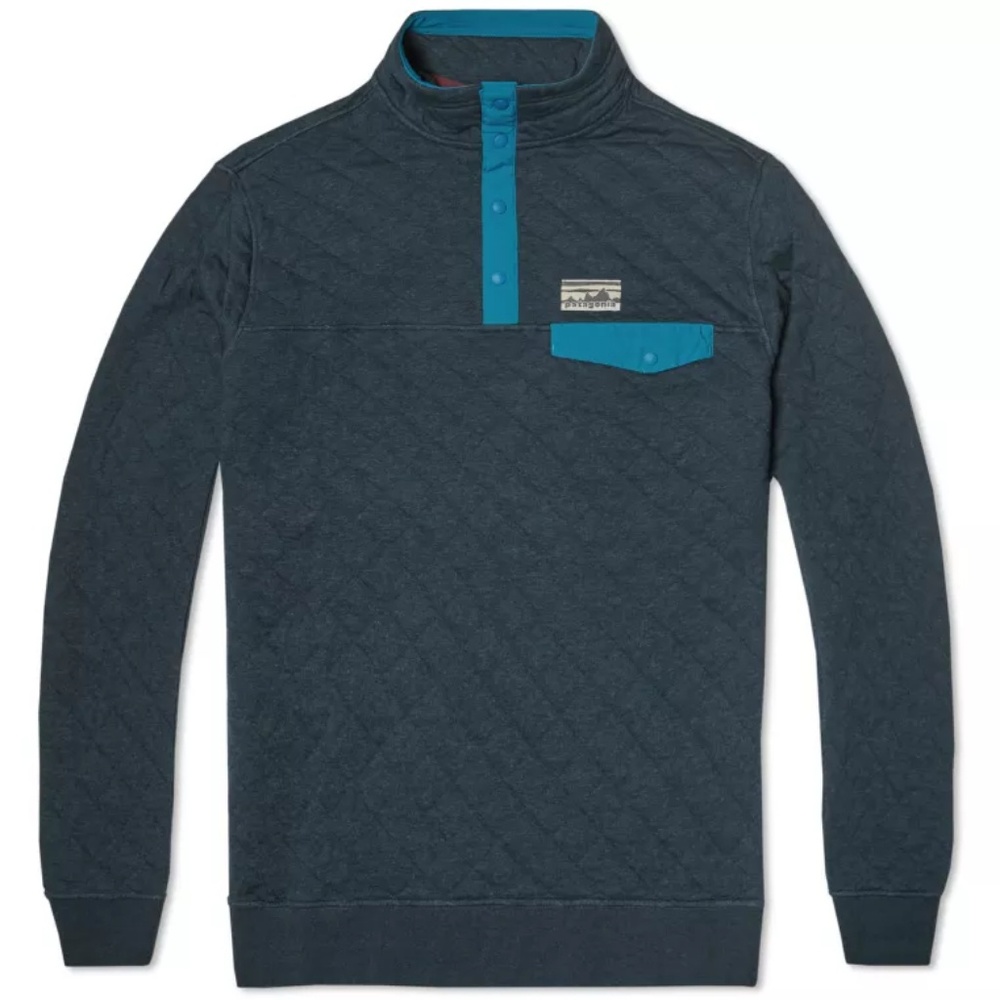 PATAGONIA Navy blue cotton snap-t pullover